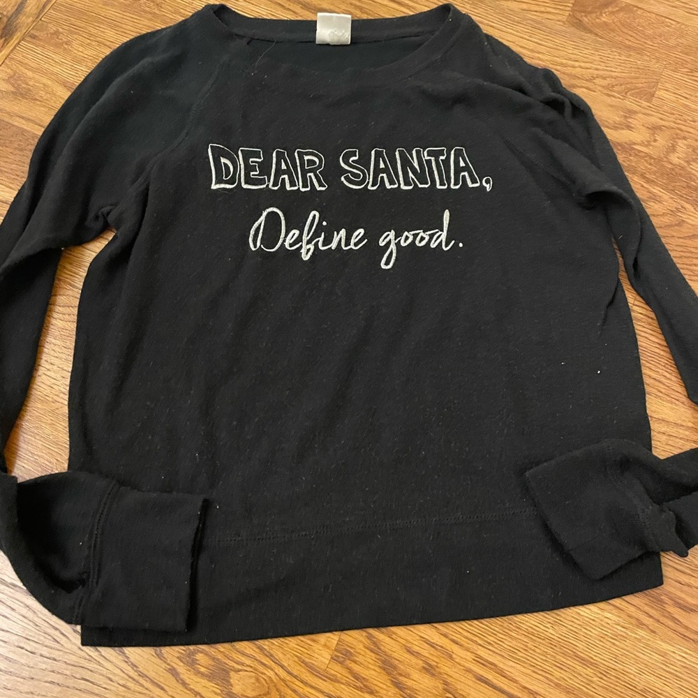 Freeze Santa slogan sweatshirt